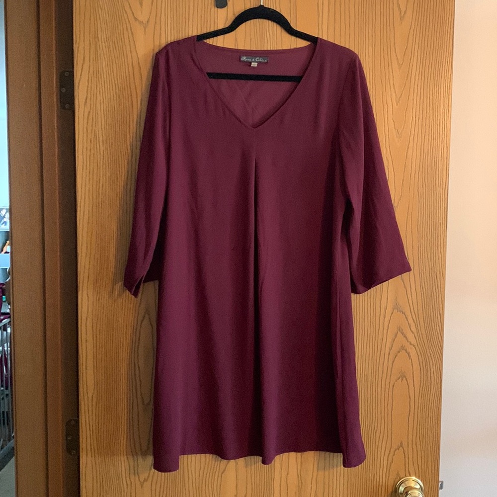 Burgundy dress